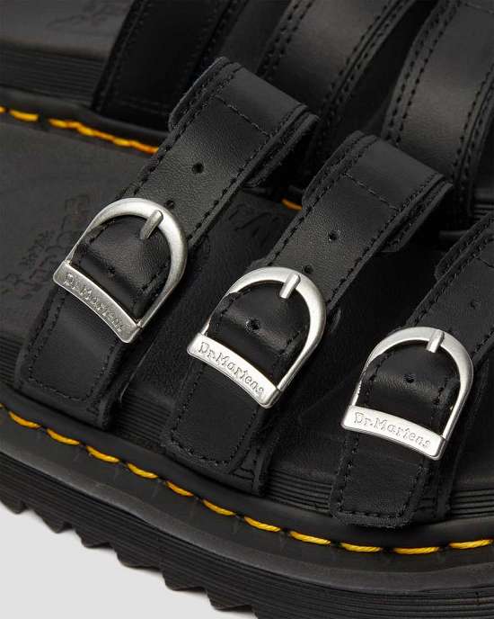 Sandalias Ligeras Dr. Martens Blaire Slide Mujer Negros MX-91072